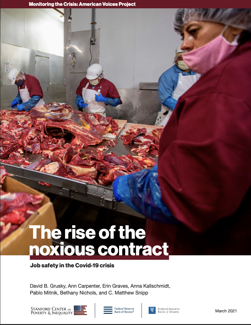 Cover: Stanford Center on Poverty & Inequality · 2021